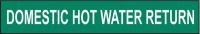 5GWU8 Pipe Marker, Domestic Hot Water Return, Gn