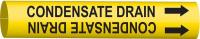 5GYL7 Pipe Marker, Condensate Drain, Y, 4 to6 In