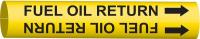 5LEX7 Pipe Marker, Fuel Oil Return, Y, 10 to15 In