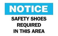 5GZ68 Notice Sign, 7 x 10In, BL and BK/WHT, ENG