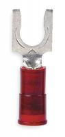 5HE47 Fork Terminal, Red, 22 to 18 AWG, PK100