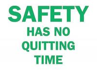 5HF78 Safety Sign 7&quot; X 10&quot;