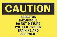 5HG44 Caution Sign, 7 x 10In, BK/YEL, ENG, Text