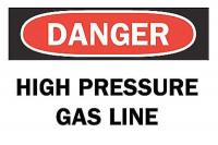 5HG69 Danger Sign, 7 x 10In, R and BK/WHT, ENG