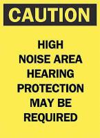 5HG93 Caution Sign, 14 x 10In, BK/YEL, ENG, Text