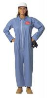 2ZHH3 Flame-Resistant Coverall, Blue, 4XL, PK12