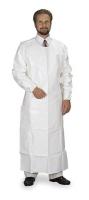 5HH68 Disposable Bib Apron, White, PK 12