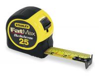 5HL16 Measuring Tape, 1-1/4 In, 25 Ft, Ylw/Blk