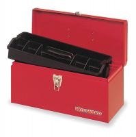 10J168 Portable Tool Box, 16 Wx 7 Dx 7-1/2 H, Red
