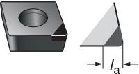 5HPT9 Diamond Turning Insert, CCMW3(2.5)1FPCD10