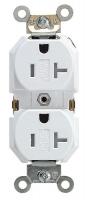 5HYX2 Receptacle, Dup, Std, 5-20R, Tamper Res, WH