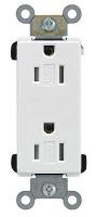 5HYX6 Recep, Duplex, Decora, 5-15R, Tamper Res, WH