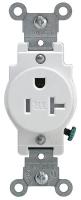 5HYY9 Receptacle, Sgl, Std, 5-20R, Tamper Res, WH