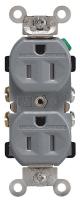 5HYZ1 Receptacle, Dup, Weather Res, 5-15R, GY