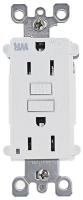 5HYZ4 Receptacle, Weather Res GFCI, 5-15R, WH