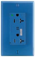 5HZC2 Surge Recep, Dup, 5-20R, LED/Audible, Ind, BL