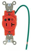 5HZC5 Iso.Grnd Receptacle, Single, 5-20R, Orange