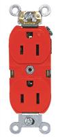 5HZD0 Iso.Grnd Receptacle, IndGrade, 5-15R, Red