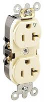 5HZD6 Iso.Grnd Receptacle, IndGrade, 5-20R, Lt Al
