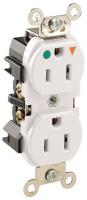 5HZD9 Iso.Grnd Receptacle, HospGr, 5-15R, White
