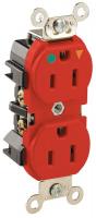 5HZE1 Iso.Grnd Receptacle, HospGr, 5-15R, Red