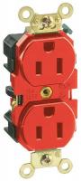 5HZG6 Receptacle, Duplex, 5-15R, 125V, Ind., RD