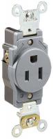 5HZG8 Receptacle, Single, 5-15R, 125V, Ind., GY