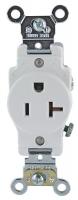 5HZJ0 Receptacle, Single, 5-20R, 125V, Ind., WH