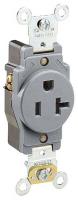 5HZJ1 Receptacle, Single, 5-20R, 125V, Ind., GY