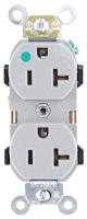 5HZJ6 Receptacle, Duplex, 5-20R, 125V, Hosp., GY