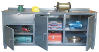 5HZN8 Countertop Bench, Steel Top, W 84, H 34, D30