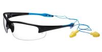 5JDV5 Safety Glasses, Clear, Antifog