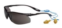 5JDW0 Safety Glasses, Gray, Scratch-Resistant