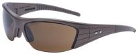 5JDW5 Safety Glasses, Brown, Antifog