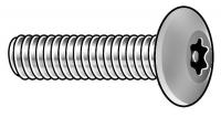 6LE27 Mach Screw, Button, 8-32x3/4 L, PK 25