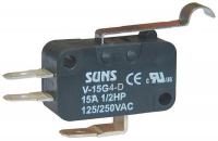 5JEC4 Mini Swch, 15A, 1NO, 1NC, Simultd Rollr Levr