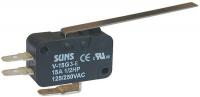 5JED0 Mini Swch, 15A, 1 NO, 1 NC, Lng Hinge Lever