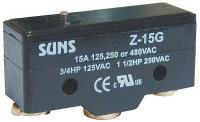 5JED4 Snap Switch, 15A, 1 NO, 1 NC, Pin Plunger