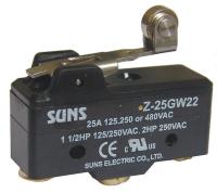 5JEG3 Swch, 25A, 1 NO, 1 NC, Hinge Roller Lever