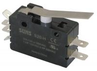 5JEH7 Snap Switch, 20A, 2 NO, 2 NC, Hinge Lever