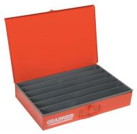 5JEN4 Large Drawer, 6 Compartments, Red