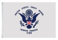 5JFE3 US Coast Guard Flag, 5x8 Ft, Nylon