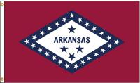 5JFF3 Arkansas Flag, 4x6 Ft, Nylon