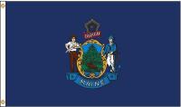 5JFJ4 Maine Flag, 5x8 Ft, Nylon