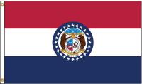 5JFK5 Missouri Flag, 4x6 Ft, Nylon