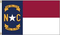 5JFN1 North Carolina Flag, 4x6 Ft, Nylon