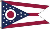 5JFN5 Ohio Flag, 4x6 Ft, Nylon