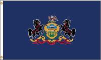 5JFP2 Pennsylvania Flag, 5x8 Ft, Nylon