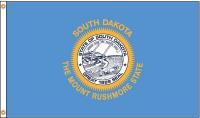 5JFP8 South Dakota Flag, 5x8 Ft, Nylon