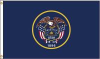 5JFR3 Utah Flag, 4x6 Ft, Nylon